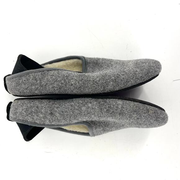 Mahabis 100% wool lined classic gray slip on slippers (EU38 - US7.5) - Picture 8 of 10